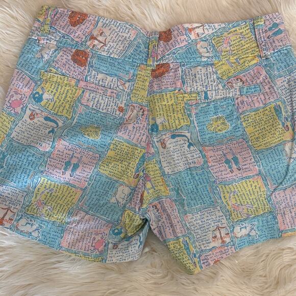 Lilly Pulitzer Callahan Shorts Lilly Loves Hawaii Sz 00 EUC Beach Preppy Coastal - Picture 8 of 8